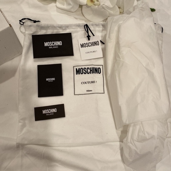 Moschino Small Black Nappa Biker Jacket Flap Bag - Picture 17 of 17